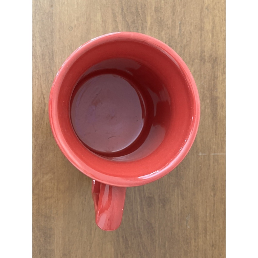 HARLEY DAVIDSON 15 oz. Coffee Cup Mug Red with Raised Embossed Flames 3-D EUC - Picture 6 of 6